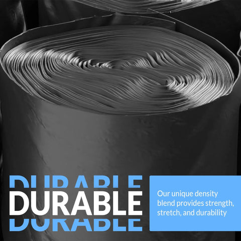 40 To 45 Gallon Heavy Duty Trash Bags 50 Pack Black Garbage Bags For Serious Cleanup With Super Sizeable Strength Leak Resistant