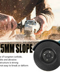 Heavy Duty Tungsten Carbide Grinding Wheel 125mm Angle Grinder Disc With Sharp Teeth for precise polishing and shaping wood or metal.