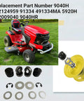 Beefed Up Front Wheel Flange Bearing Kit For Husqvarna Craftsman Murray Poulan AYP Fits 532009040 shown with mower