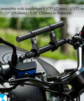 Carbon Fiber Handlebar Extender 9.45 Inch Long Cross Bar 22mm Diameter For Bike Motorcycle Setup with dual clamp mount