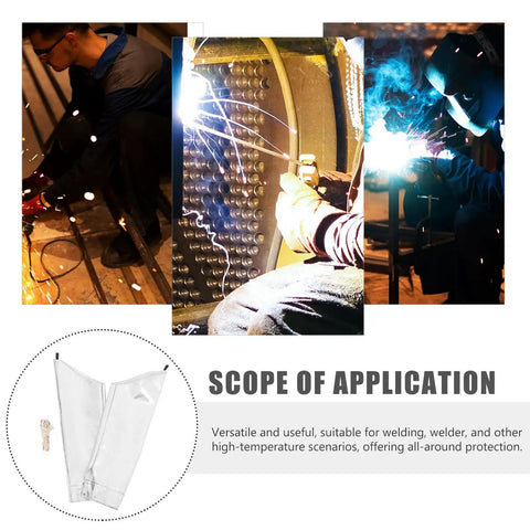 Heavy Duty Heat Resistant Aluminum Foil Arm Sleeves, Waterproof Cut Resistant Forearm Guards for welding and mechanics.
