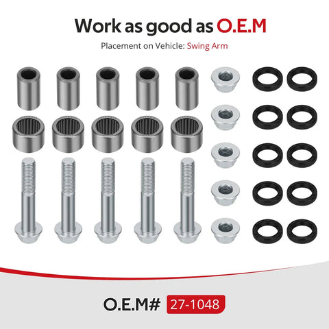 Honda TRX 400EX TRX400X Beefy Swing Arm Linkage Bearing Kit And Bolts For 1999 To 2014 ATV With Heavy Duty Metal Construction OEM Spec 27-1048: bearings, bolts, nuts, and seals
