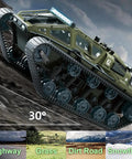 All Terrain Army RC Tank For Kids With 2.4G Proportional Remote climbing steep dirt road