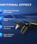 Two Camshaft Position Sensors Set For GM Rides Including Equinox Malibu Cobalt HHR Terrain Lacrosse Verano G5 G6 Solstice Saturn Ion Sky Vue 2131690 12577245 917720 Replacement Sensor black GM engine part