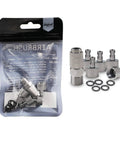 Airbrush Quick Release Disconnect Coupler Kit with Extra Female Fittings and O Ring Set, 1/8 Inch Male to Female Connections