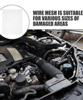 Mechanic using Tungsten Wire Welding Mesh Screens Set For Car Bumper Repairs near engine bay, highlighting durability.