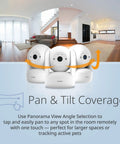 Mydlink Full HD WiFi Pan Tilt Security Camera 360 View No Fuss Setup Pet And Baby Monitoring Motion Detection Night Vision