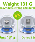Comparison of 131g Beefy Two Pack Hex Nipple 1 Inch by 1 Inch Male Pipe Fittings, 304 Stainless Steel NPT Threaded Pipe Adapters