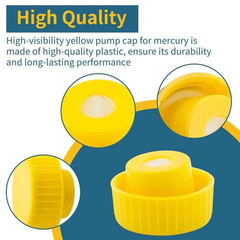 Pump Reservoir Cap Replacement For Hydraulic Pump Reservoir Fits Power Pole Stealth CM1.0 CM2.0 And Mercury Trim Pumps Yellow Oil Tank Cap For Leak Prevention And Consistent System Pressure