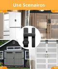 Keyless Barn Door Lock With 180 Degree Flip Latch 3 Digit Password Sliding Gate Lock use in closet, cabinet, shed, barn door
