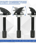 Rear Axle Bearing Remover Puller Slide Hammer Set with adjustable rotary connectors for Auto Repair 3 Piece Kit.