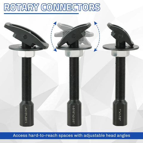 Rear Axle Bearing Remover Puller Slide Hammer Set with adjustable rotary connectors for Auto Repair 3 Piece Kit.