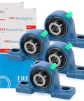 4 Pack UCP20210 Pillow Block Bearings with Five Eighths Inch Bore, solid cast iron base, self-alignment steel housing