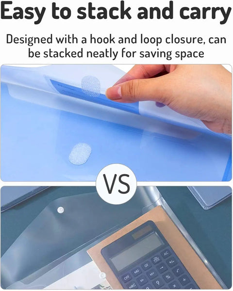 Heavy Duty Binder Pocket Folders 10 Pack With Tight Closure And Side Loading Pockets Three Hole Punched For Standard Binders