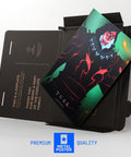 Badass Solo Leveling Metal Poster Featuring Tusk Design With Hot Anime Wall Art, 12.6 x 17.7 inch, displayed with packaging.
