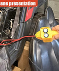 Beefy 12V Winch Controller Push Button Switch For Handheld Wired Remote Replacement Fits 1500Lbs To 4500Lbs Pulling Winches Easy Retract And Release Durable Yellow, yellow handheld 12V winch remote with two buttons