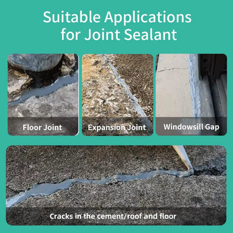 Tough As Nails Waterproof Self Leveling Sealant For Deep Crack Repair And Patching applied in floor joint and expansion joint gaps.