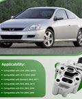 VTEC Solenoid Spool Valve With Timing Oil Pressure Switch And Gasket For Honda Accord Civic CR-V Element RSX 2002 To 2011 2.0L 2.3L 2.4L 3.0L OEM-Grade Replacement Part, shown with compatible car models.