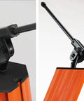 Fat Toad Column Dj Keyboard Stand Two Tier Mic Boom Adapter showing adjustable orange aluminum tower head detail.