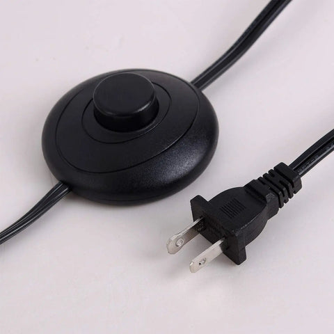 Black foot switch and plug for Chrome Finish Modern Floor Lamp With Crystal Ball Shades 2 Light Reading Lamp For Living Room