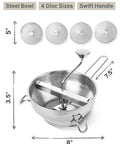 4 Disc Stainless Steel Food Mill With Ergonomic Hand Crank For Tomato Sauce Canning Applesauce Baby Food Mashed Potatoes Puree And Jams A Pro Grade All In One Kitchen Tool For Precise Texture Control And Smooth Results