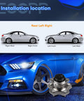Drop In Ready Rear Wheel Hub Bearing And Assembly With ABS For Scion tC 2011 To 2016 And Lexus HS250h 2010 To 2012 And Toyota RAV4 2006 To 2016 FWD Only Premium Wheel Hub Assembly installation diagram