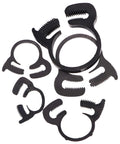 60 Pcs Heavy Duty Nylon Double Snap Hose Clamps Set In 8 Sizes For Silicone Vinyl LDPE Tubing Non Metallic Corrosion Resistant Kit