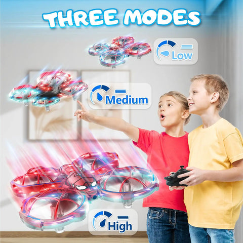 Kid Friendly Mini Drone With Remote Control, 360 Degree Flips, Three Speed Modes, Beginner Friendly Toy Drone for Ages 8 to 10