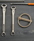 Golden Trailer Safety Pin Kit For Couplers And Hitches, 20 Piece Heavy Duty Locking Pins Set For Trucks, Trailers, RVs, And Farm Gear, Easy Install, Built To Last shown with steel hitch pins