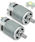 Pair of Beefed Up 12V Gearbox Motor Drive Engine Replacement for Ride On Cars with Pre Installed 10 Tooth Pinion Gear