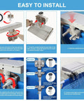 Installation guide for Pool Fountain Waterfall Attachment For Above Ground Pools With Frame Clamp Adjustable Width Beige Color