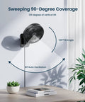 8.5 Inch Wall Mounted Oscillating Fan With Remote And Timer Ultra Quiet 4 Speed Options for compact indoor cooling solutions.