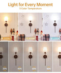 Ditch Old Fixtures For This Pack Of 2 Battery Powered Wall Sconces Boasting A Heavy Duty Iron Frame And Rich Walnut Trim With Seamless Dimming And A Massive 6000 Mah Battery For A Smooth Chill Glow Anywhere in various brightness levels.