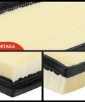 Close-up of Two Piece Engine Air Filter For Mitsubishi Mirage 2014 2023 Mirage G4 2017 2023 L3 1 2L Flexible Panel Replacement