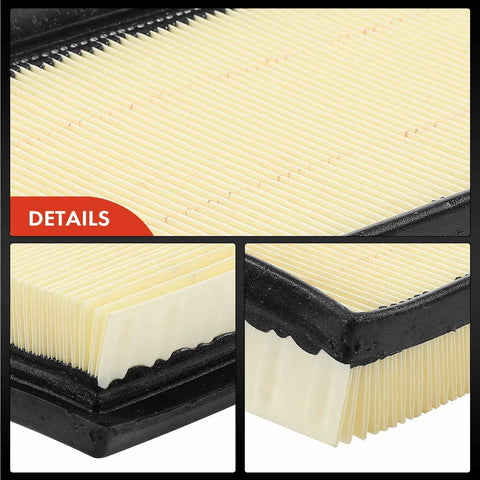 Close-up of Two Piece Engine Air Filter For Mitsubishi Mirage 2014 2023 Mirage G4 2017 2023 L3 1 2L Flexible Panel Replacement