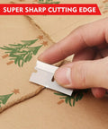 Using Heavy Duty Single Edge Razor Blades, 100 Pack For Industrial Scraping, Made From High Carbon Steel, cutting twine on box