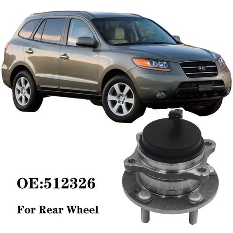 Rear Wheel Bearing And Hub Assembly For Hyundai Santa Fe 2007 To 2020 Veracruz 2007 To 2012 And Kia Sorento 2011 To 2015 5 Lug FWD Replacement