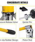 Top Tier Hydraulic Gear Puller Set With Built In Relief Valve For Knocking Off Stubborn Wheel Bearings And Hub Separation Using Three Jaws Adjustable Grippers Inside Portable Carry Case For Quick Fix Garage Projects Done Right Now, pressure valve close-up