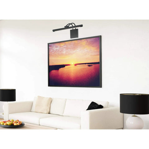 Hardwired 17 Inch LED Picture Light Dimmable Matte Black 3000K With 794 Lumens Energy Saving UV Safe Lighting For Wall Art And Photos Dope Illumination That Lasts Up To 35,000 Hours