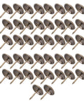 Heavy Duty Upholstery Nails Set Of 50 Thickened Decorative Tacks in vintage green bronze, 16x20mm, arranged diagonally