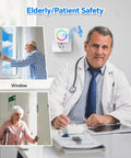 Wireless Door Chime Sensor Alarm When Door Opens For Easy Home Safety Ideal Toddler Barrier And Dementia Care Reminder No Wiring Needed Quick Setup No Fuss Loud Alert For Catching Every Open Door Peaceful Home, window and door use