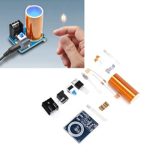Electromagnetism Learning Tool With Coil Electricity Conversion Module For DIY Teaching, Wireless Power Transfer Kit parts