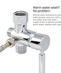 Hot Cold Bidet Mixing Valve Upgrade Kit with Pro Grade Adjustable Temperature and Water Pressure Control Brass Core Valve With Shutoff