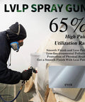 Premium Lvlp Gravity Feed Spray Gun With Interchangeable 1.3 To 2.0 Mm Nozzles And Integrated Air Regulator Delivers Hella Smooth Coverage For Auto Primer Top Coats And Furniture Restoration Projects Ready For Real Deal Weekend Warriors in action, applying paint with high efficiency.