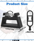 Size diagram of 2 Pack Bike Repair Handlebar Stand Clip On Stabilizer For Mountain Bikes And Folding Bikes Universal Fit 29 To 34 Mm Grips