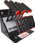 Power T Hex Key Set With Stand 11 Piece SAE Allen Wrenches 5/64 To 3/8 Inch 6 Inch Long Heavy Duty shown in holder