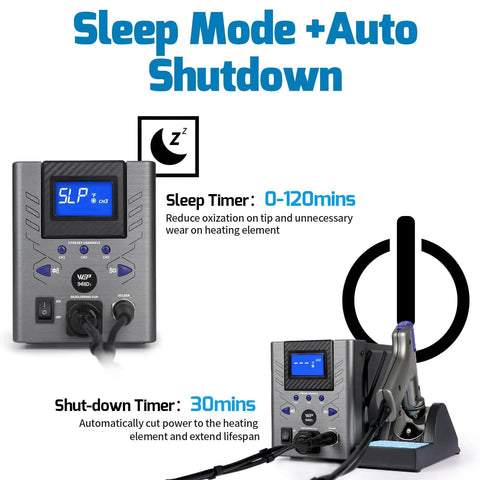 Beast 110W Desoldering Station With Four Nozzles Temperature Controlled Three Preset Channels Tiltable Display ESD Safe