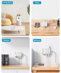 Power Strip With USB and 2100J Surge Protector Five Foot Flat Plug Extension Cord 12 Outlets and 6 USB Ports in various rooms