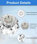 Two Piece RP2389 Faucet Knob Replacement For Single Knob Bathroom Sink Faucets Clear Acrylic Handle Repair Kit details