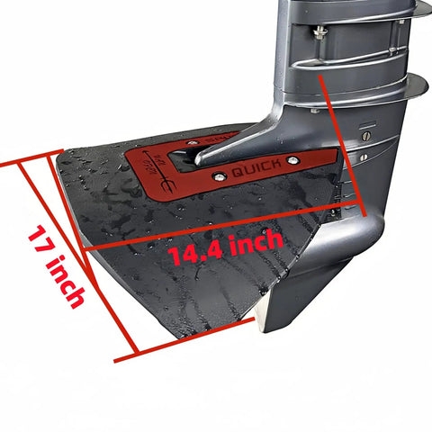 Whale Tail Hydrofoil Stabilizer For Outboards And Sterndrives, Fits 40 To 300 HP, Reduces Bow Lift, dimensions 17x14.4 inches